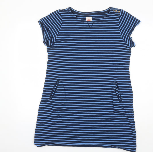 Mantaray Women's Blue Striped T-Shirt Dress Size 16