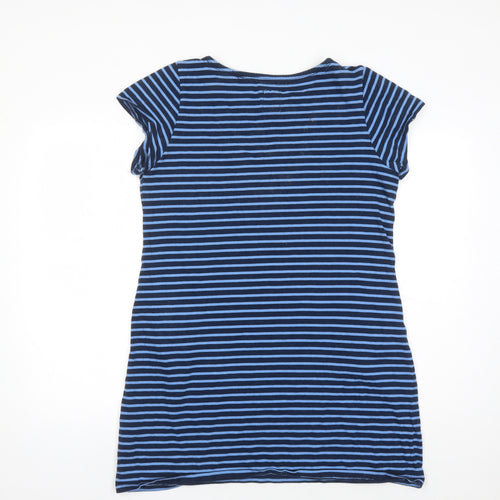 Mantaray Women's Blue Striped T-Shirt Dress Size 16