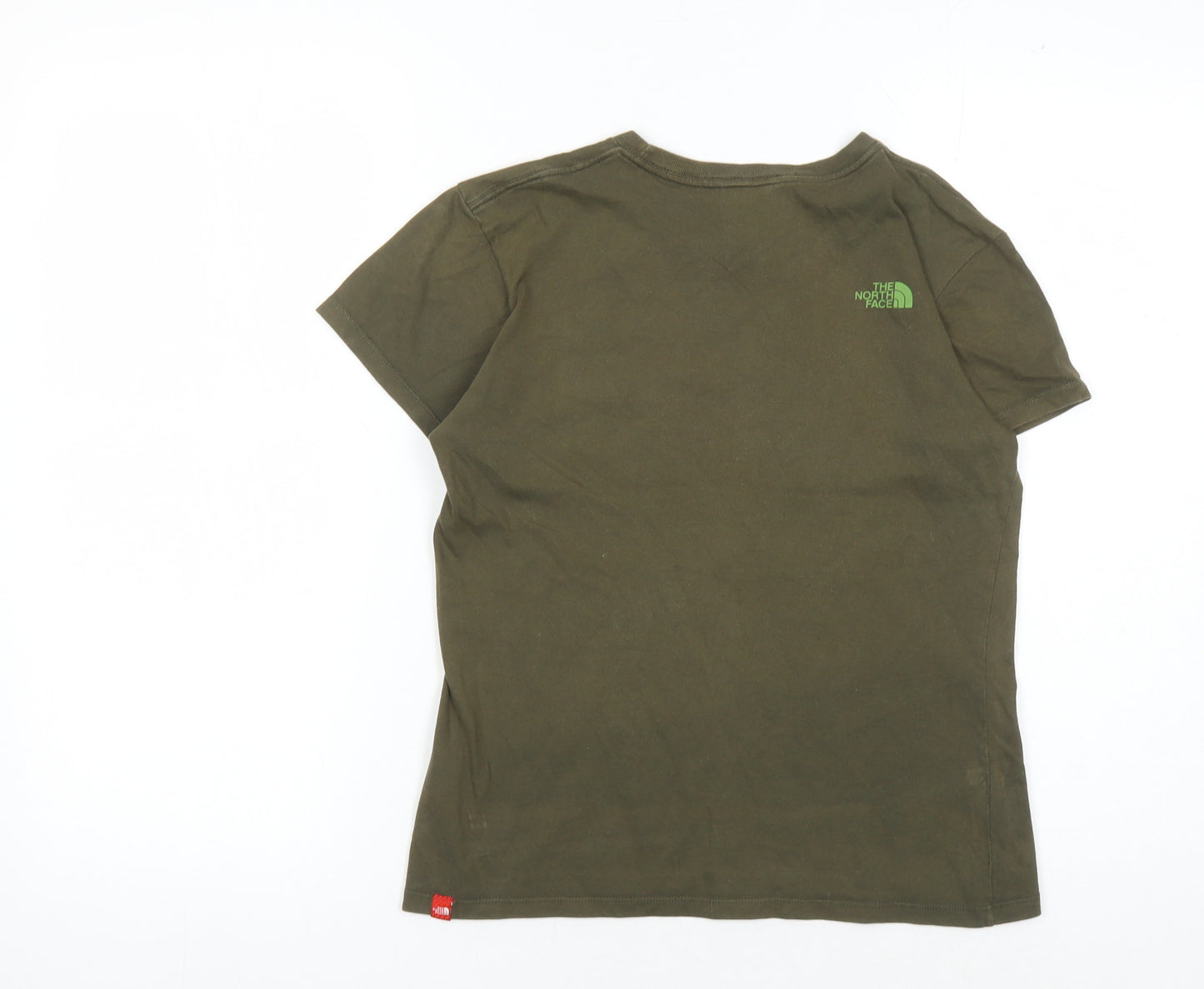 The North Face Women's Green T-Shirt, Medium, Cotton