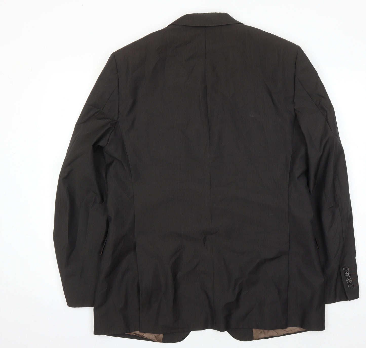 Nigel Hall Men's Black Wool Blazer Size 44 Regular Fit