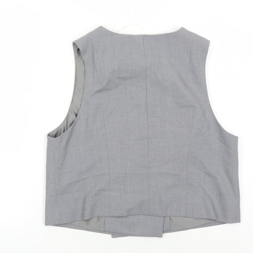 Marks and Spencer Women's Grey Suit Waistcoat Size 14