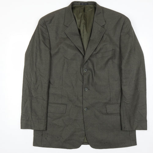 Alfani Men's Grey Blazer Size 44L Wool Cashmere