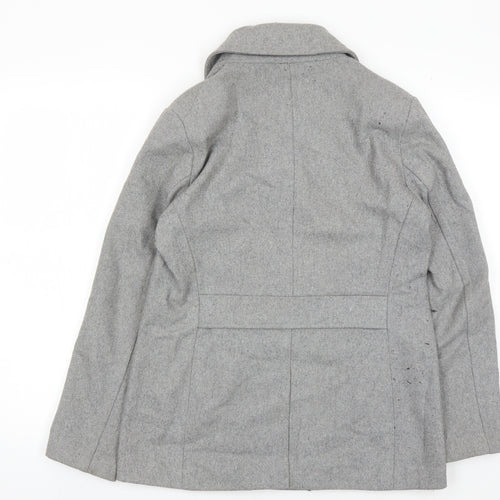 Old Navy Women's Grey Pea Coat Size 8 Classic Style