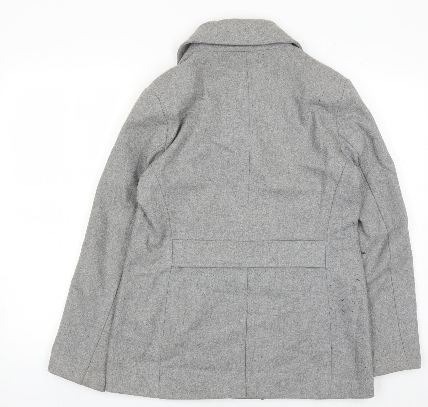 Old Navy Women's Grey Pea Coat Size 8 Classic Style