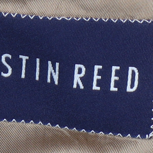 Austin Reed Mens Beige Check Wool Blazer Size 44R