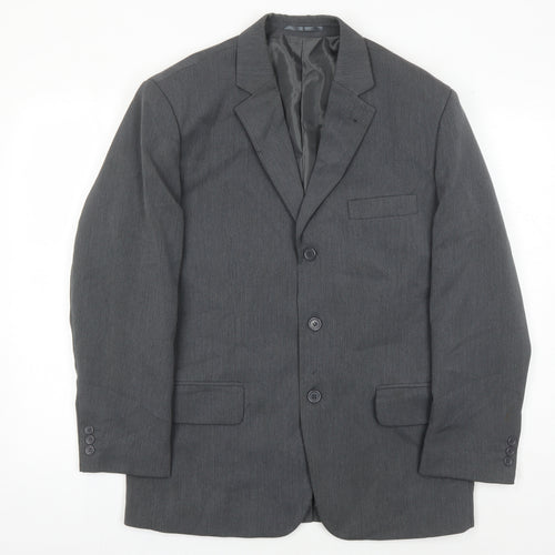 Grey Premier Man Men's Short Blazer, Size 38S