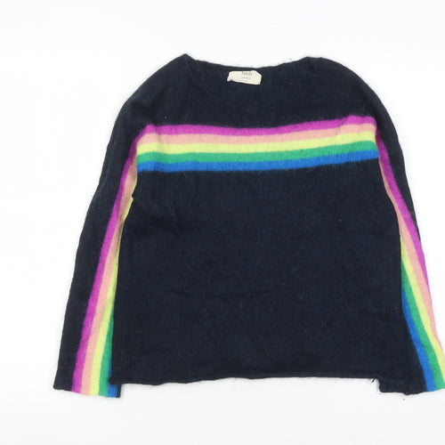 Hush Women's Multicoloured Rainbow Knit Pullover Jumper S