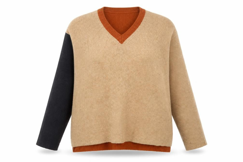 Front view of French Connection Women's Multicoloured Jumper M V-Neck