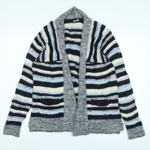 White Stuff Women's Multicoloured Striped Cardigan Size 12