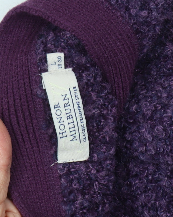 Honor Millburn Women's Purple Cardigan L