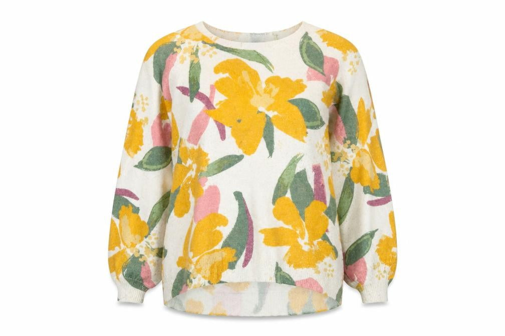 Front view of Monsoon Women's Multicoloured Floral jumper M