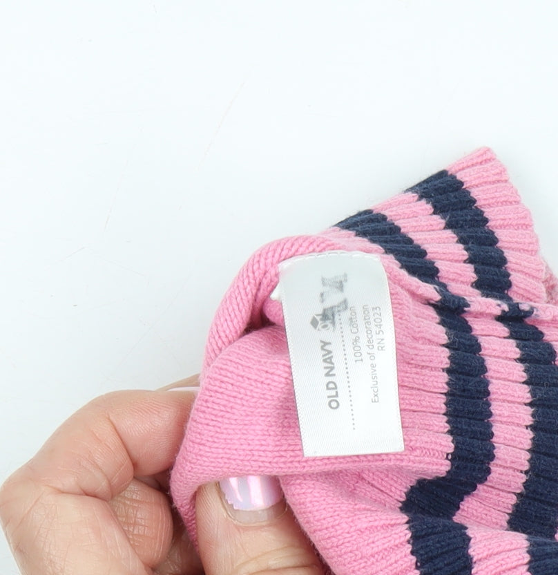 Old Navy Girls Pink Cotton Vest Jumper 3 Years, Casual Wear