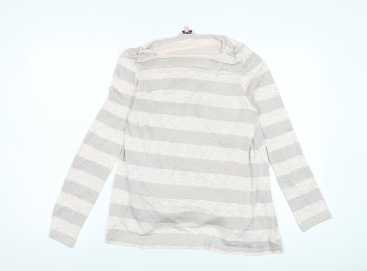 Jane Ashley Women's Striped Cowl Neck Pullover, Size 12, Multicolour