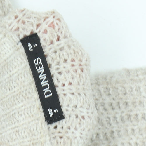 Dunnes Beige Cardigan Women S Knit Wool Blend V-Neck