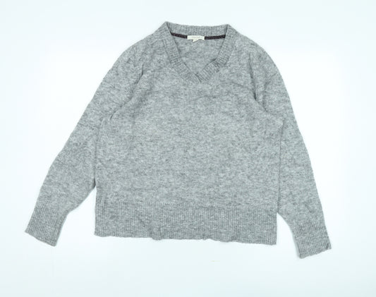 White Stuff Women's Grey Wool Pullover Jumper Size 16