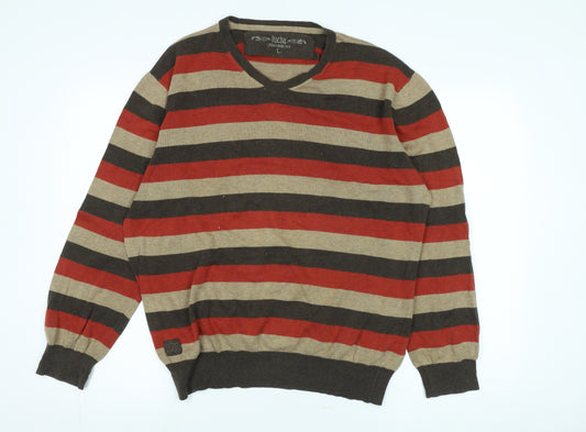 Rocha John Rocha Men's Multicoloured Striped Pullover L