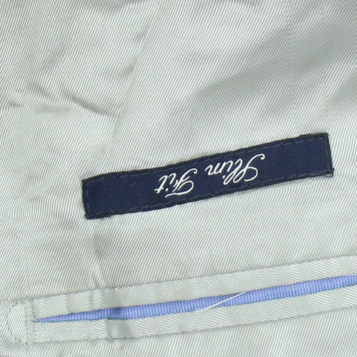 Charles Tyrwhitt Men's Beige Striped Blazer 40R