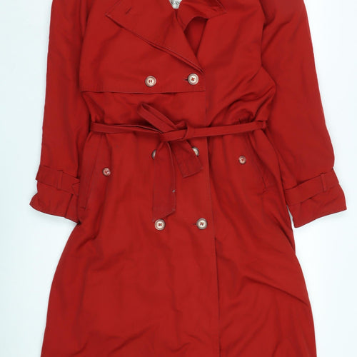 Four Seasons Women's Red Trench Coat Size 10