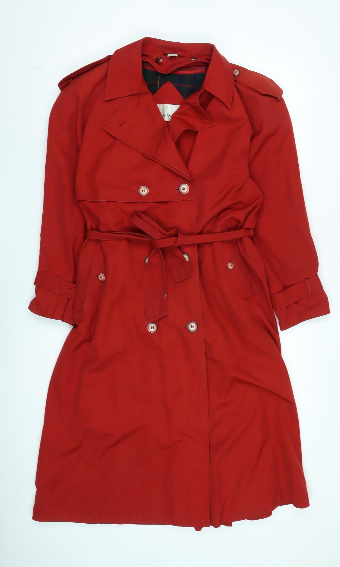 Four Seasons Women's Red Trench Coat Size 10