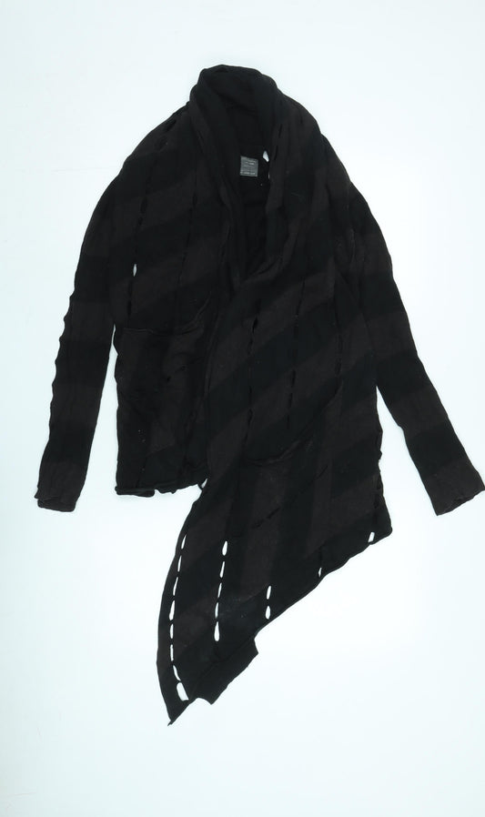 AllSaints Women's Black Cardigan - Size M, Open Style