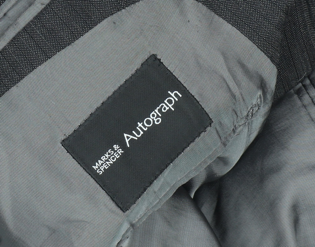 Marks and Spencer Men's Grey Blazer 48R Classic Fit