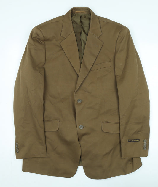 Maine New England Men's Brown Blazer, Size 42, Regular Fit