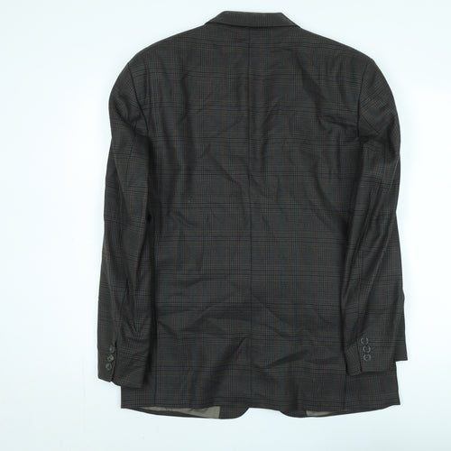 Pierre Cardin Men's Grey Plaid Blazer, Size 40R, Formal Wear