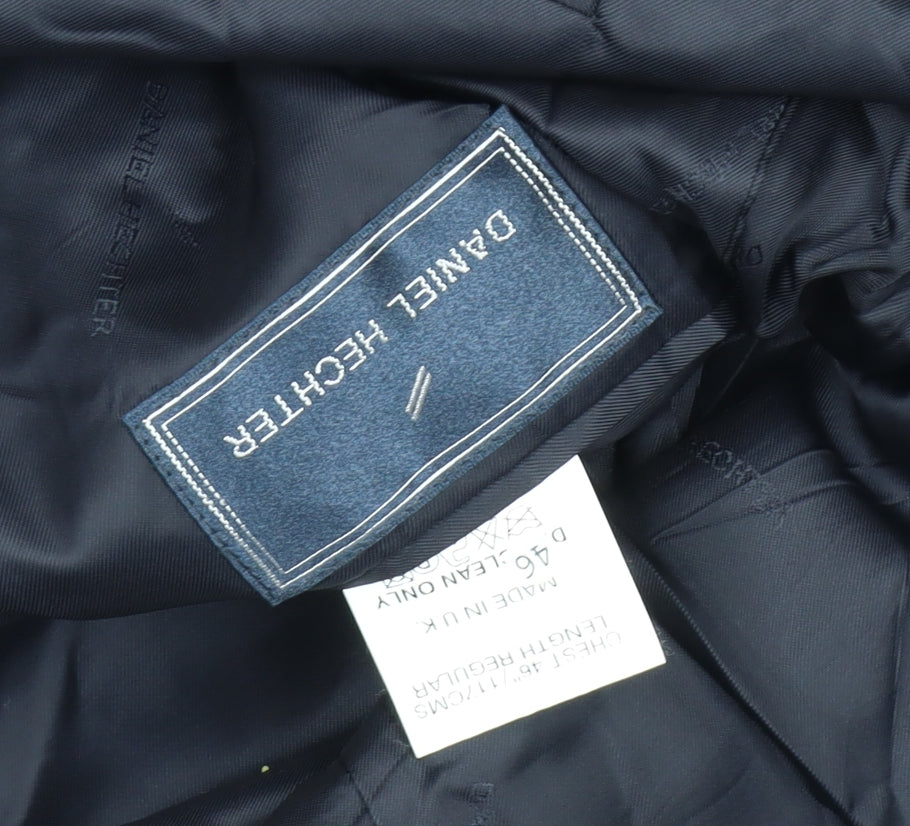 Daniel Hechter Men's Black Blazer, Size 46, Formal Wear