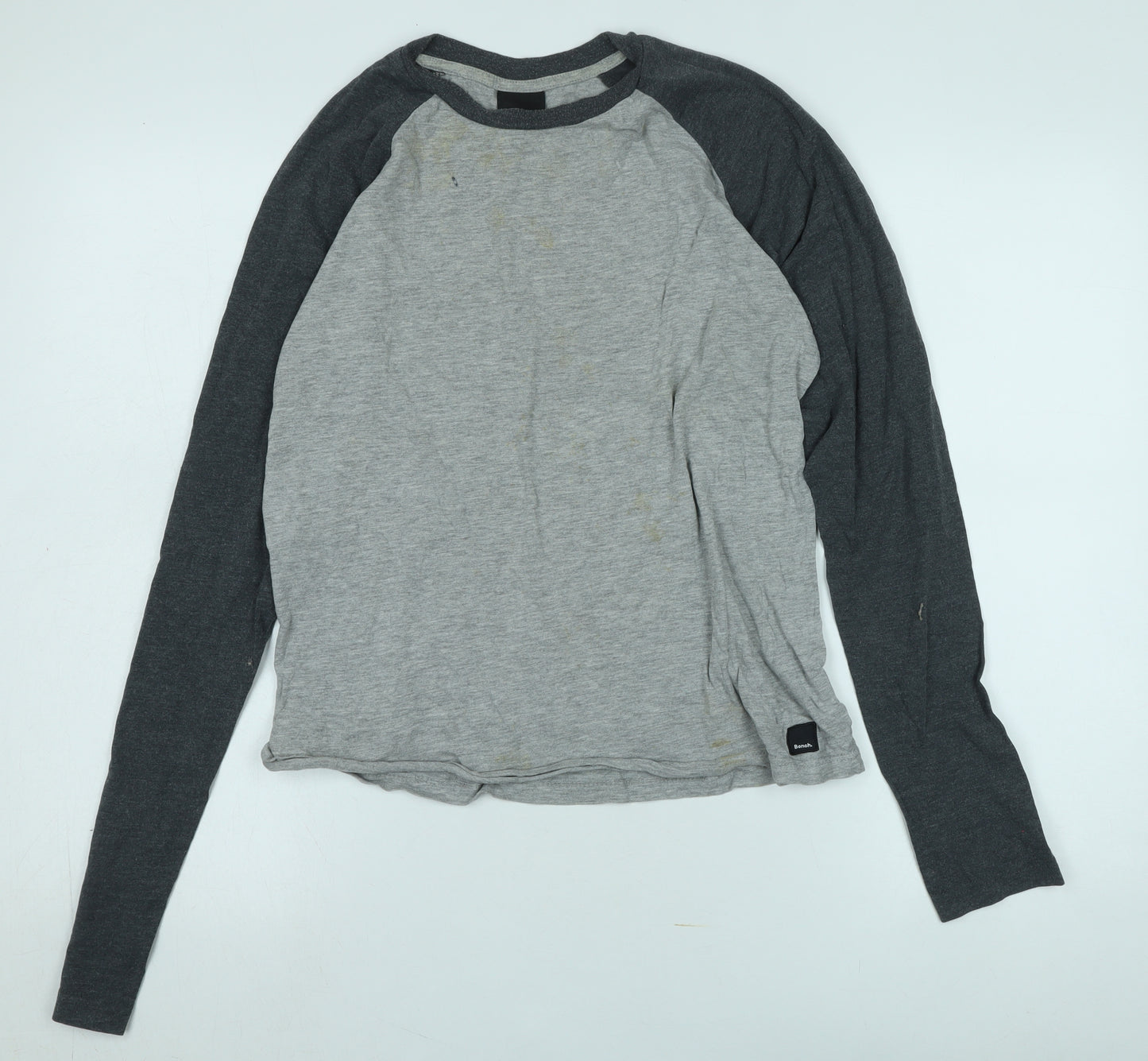 Bench Boys Grey Long Sleeve T-Shirt Size S Casual Wear