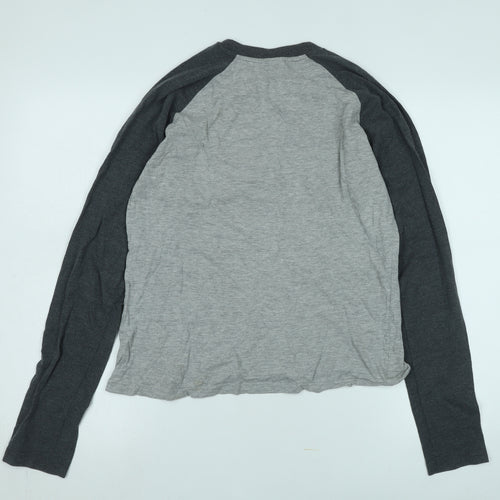 Bench Boys Grey Long Sleeve T-Shirt Size S Casual Wear