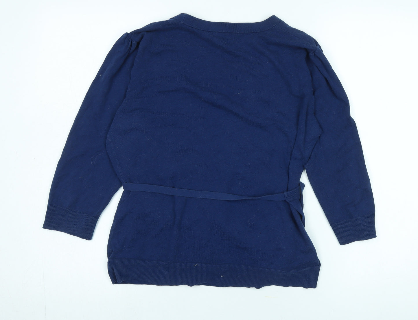 Gap Women's Navy Wrap Jumper Size L