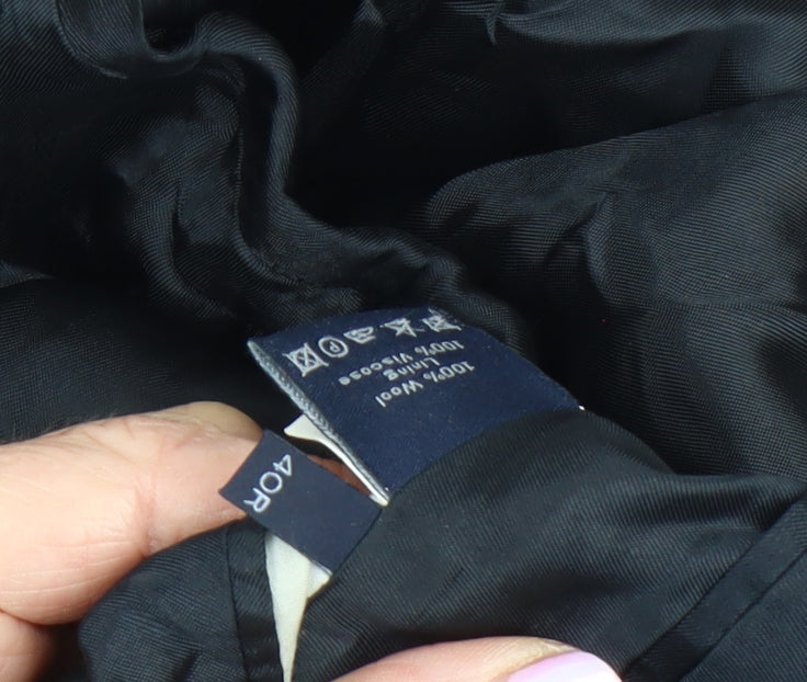 Gieves & Hawkes Men's Black Blazer Size 40 Regular Fit