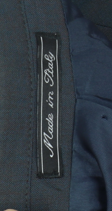 Reiss Men's Black Wool Blazer, Size 44, Formal