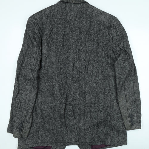 Angelo Litrico Men's Grey Tweed Blazer 56 Classic Fit