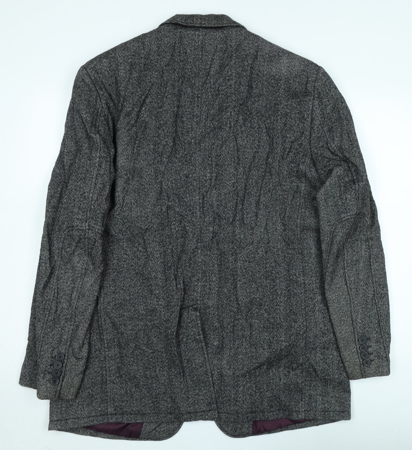 Angelo Litrico Men's Grey Tweed Blazer 56 Classic Fit