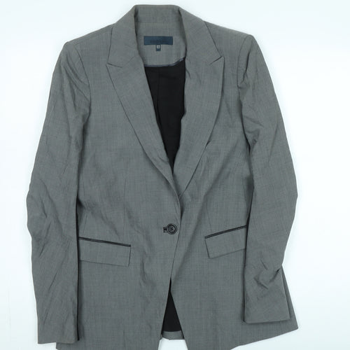 Bastyan Women's Grey Suit Jacket, Size 10, Classic Business Wear