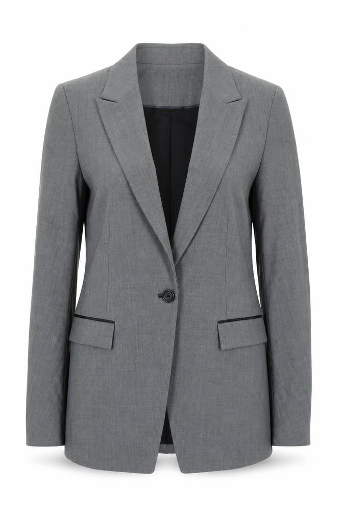 Bastyan Women's Grey Suit Jacket, Size 10, Classic Business Wear