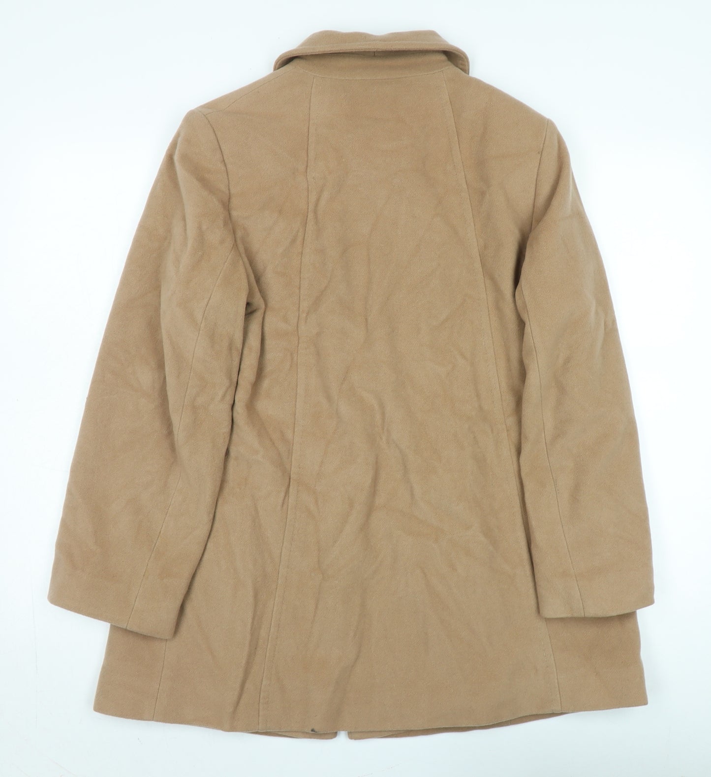 Eastex Women's Beige Wool Blend Overcoat Size 12