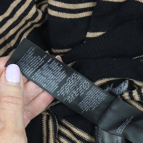 Capsule Women's Plus Black Striped Jumper Size 20/22