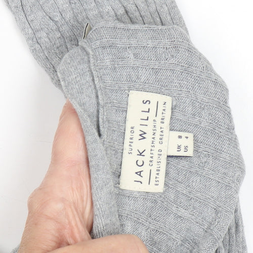 Jack Wills Women's Grey Knit Cardigan, Size 8