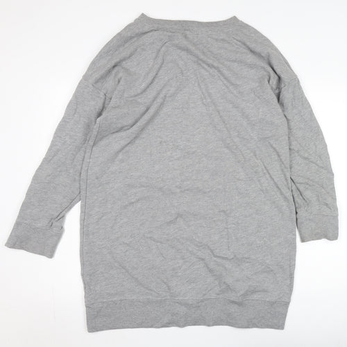 GAP Women's Grey L Pullover Lace-Up Sweatshirt