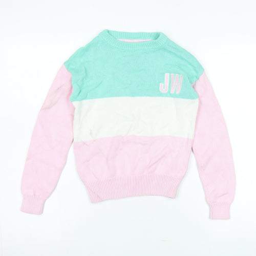 Jack Wills Girls Multicoloured 5-6 Yrs Pullover Jumper