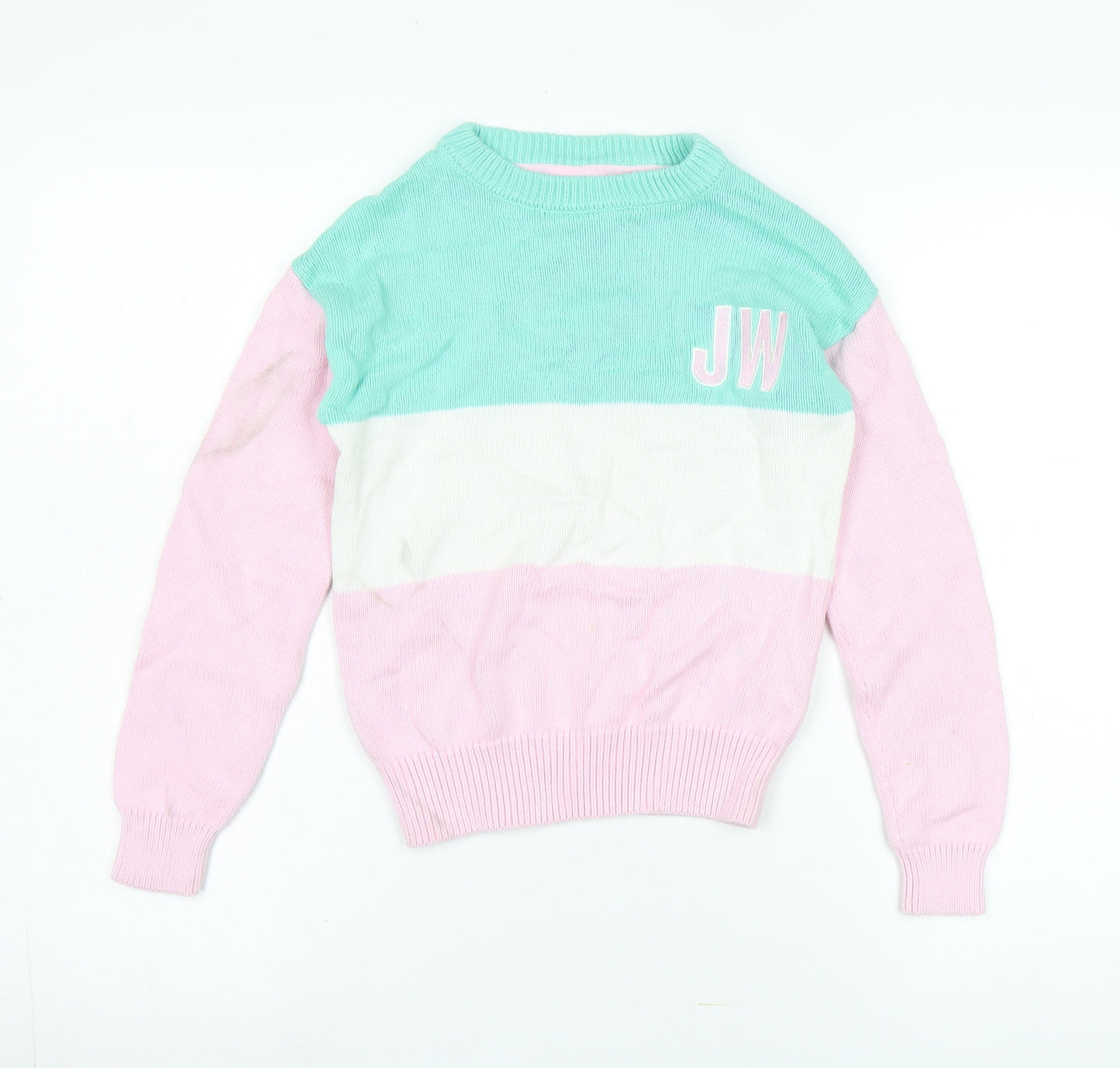Jack Wills Girls Multicoloured 5-6 Yrs Pullover Jumper