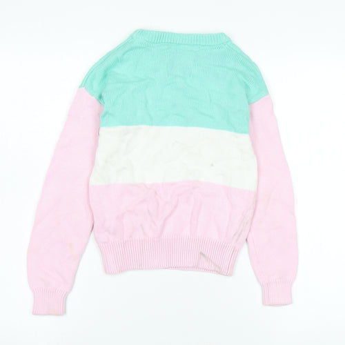 Jack Wills Girls Multicoloured 5-6 Yrs Pullover Jumper