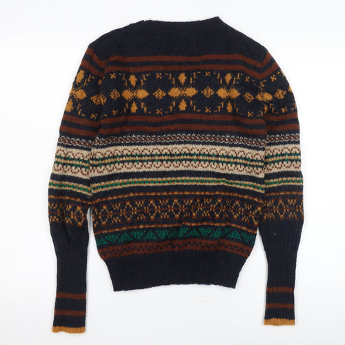 Leon & Harper Women's Multicoloured Fair Isle Jumper S