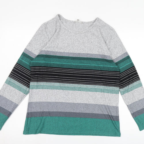 Pebble Bay Women’s Multicoloured Striped Pullover Jumper M