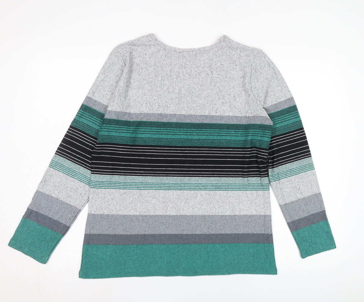 Pebble Bay Women’s Multicoloured Striped Pullover Jumper M