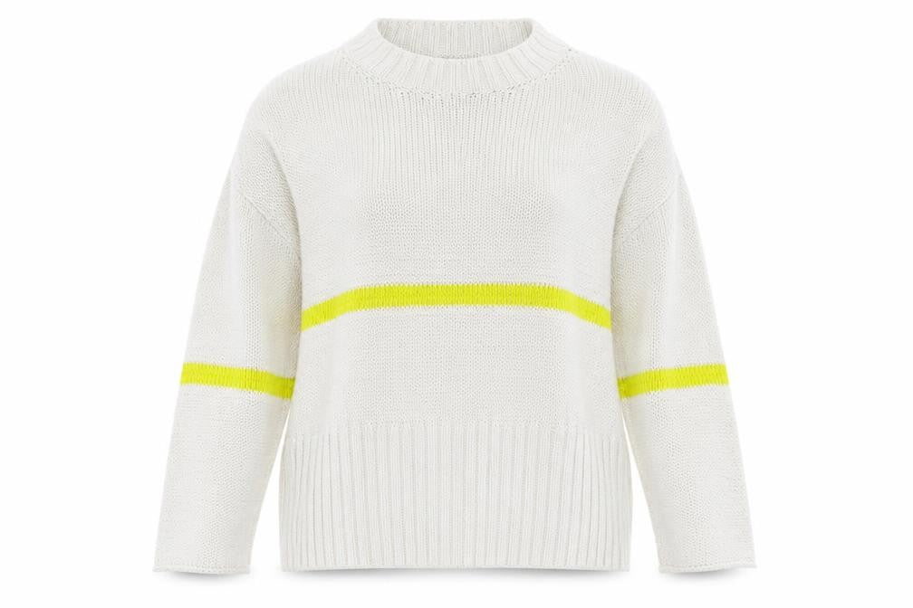 Topshop Women’s Ivory Crew Neck Jumper Size 10