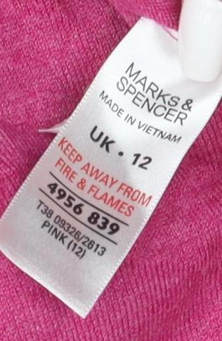 Marks and Spencer Women’s Pink Cardigan Size 12