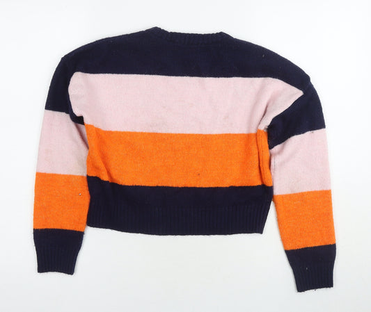 New Look Women's Striped Knit Pullover Jumper S